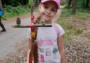 Uczennica w parku