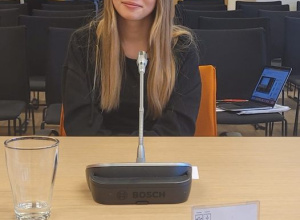 Uczennica reprezentująca naszą szkołę