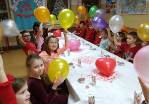 Poczęstunek walentynkowy