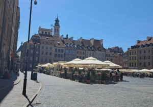 Uczniowie na wycieczce w Warszawie