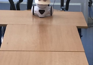 Robot kelner z tacą