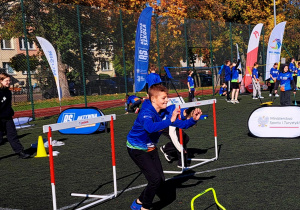 Uczeń biorący udział w sportowym wydarzeniu