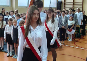 Na zdjęciu poczet sztandarowy.