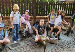 Uczniowie podczas wycieczki