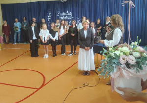 Uczniowie podczas przedstawienia