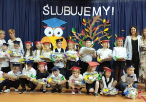 Uczniowie klasy pierwszej