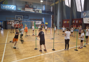 Uczniowie podczas zawodów