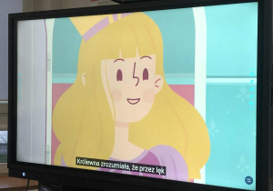 Film wyświetlany na ekranie