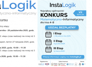 Plakat z etapami konkursu