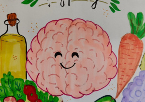 Książka "Zdrowe przepisy" wykonana przez uczniów