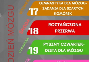 Plakat promujący projekt Tydzień Mózgu