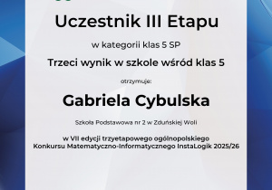Dyplom uczestnika