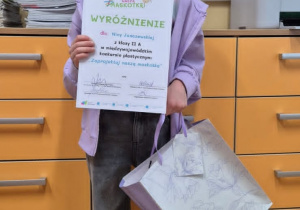 Nagrodzona uczennica