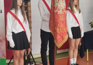 Uczniowie podczas uroczystości