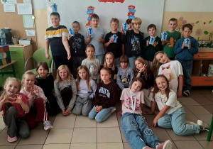 Uczniowie klasy 3a podczas Dnia Chłopca.