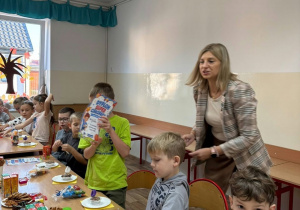Uczniowie podczas Dnia Chłopca.